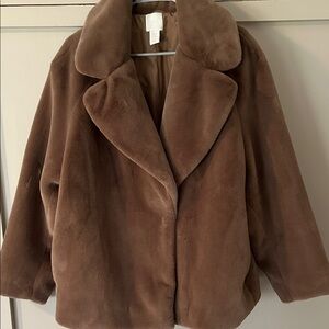H&M Tan Teddy Jacket